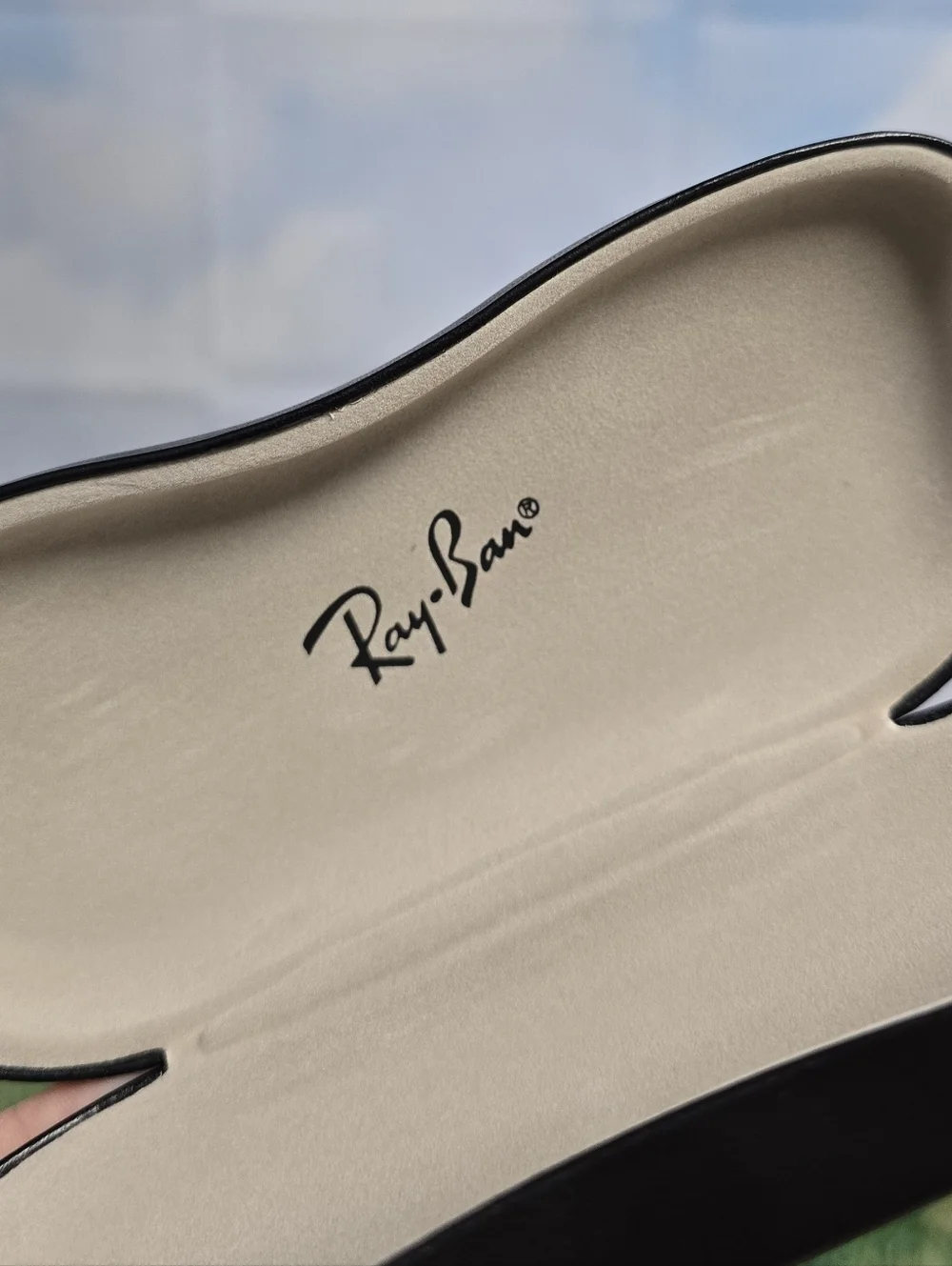 Ray-Ban Black Leather Glasses Hardcase